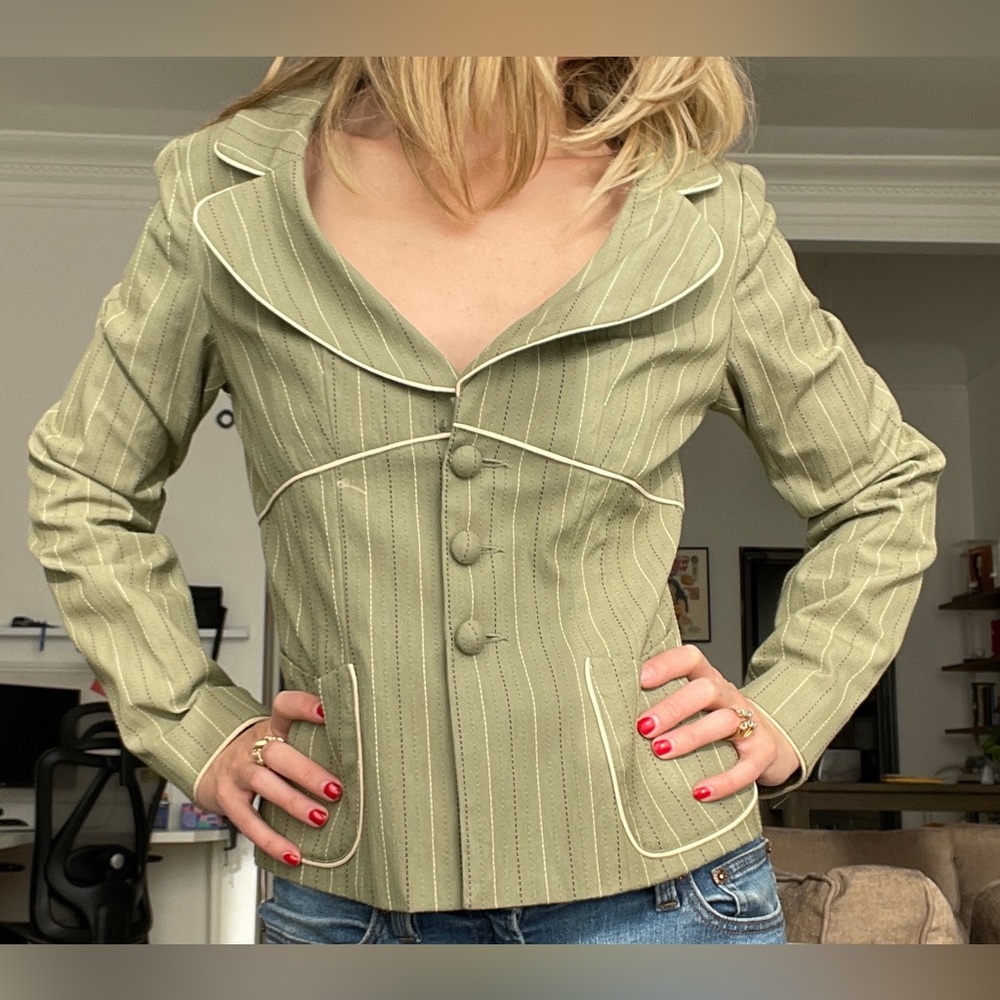 Nanette Lepore Sage Pinstripe Women's Blazer